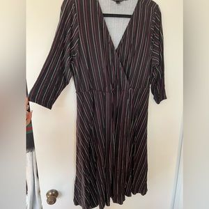 👑Torrid Size 2 Faux Wrap Black Dress👑